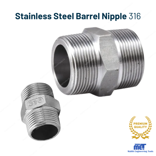 Stainless Steel Barrel Nipple 316
