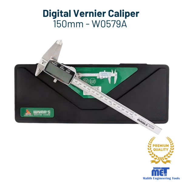 Wynns Digital Caliper Sri Lanka – 0-150mm Stainless Steel Vernier with LCD Display - Image 2